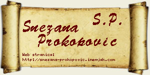 Snežana Prokopović vizit kartica